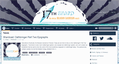 Desktop Screenshot of 17thshard.com